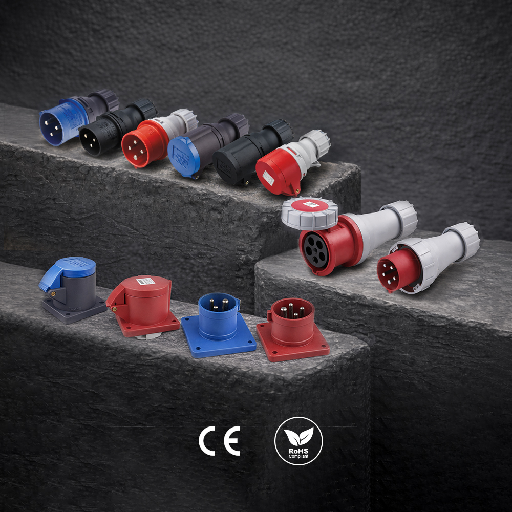 KUPO Power CEE Form connectors - IEC 60309 pin-and-sleeve industrial connectors for three-phase and single-phase power distribution